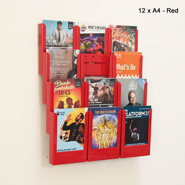 Wall Mounted Literature Holder | Display Sizes: 1/3 A4, A5 & A4 White ...